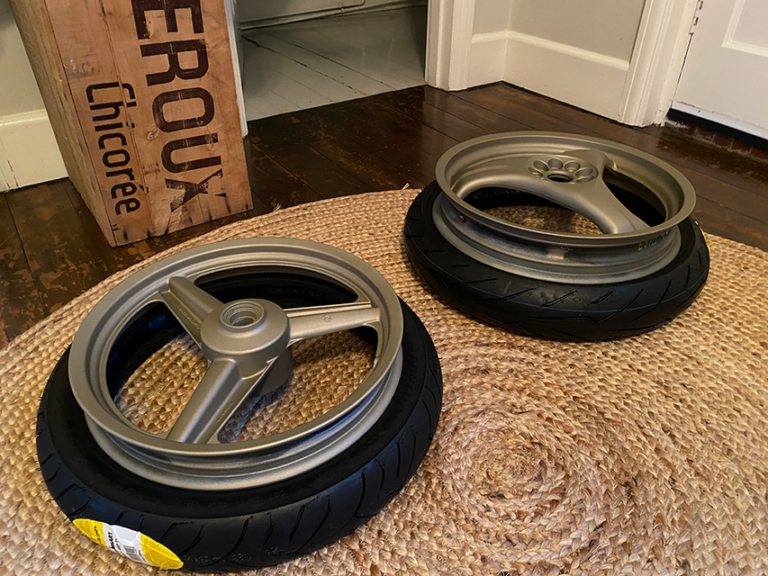 Ducati 049 Build – Part 7: Tyres, Tantrums and Wheel Nut Wizardry